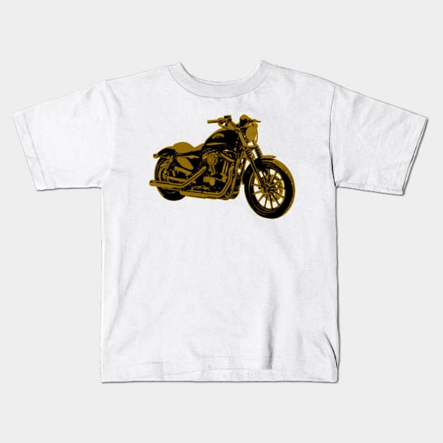 Motorbike Retro Kids T-Shirt by Socity Shop